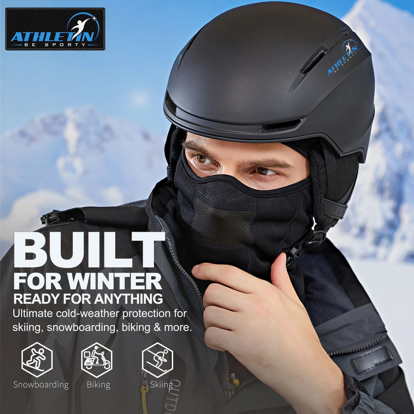 Balaclava Ski Mask – Winter Face Mask for Men & Women Cold Weather Gear athletin