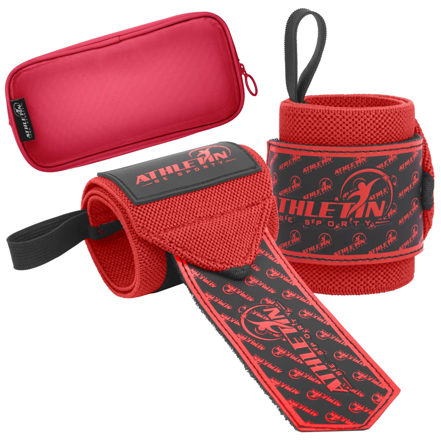 Wrist Wraps 18" Heavy-Duty Support with Thumb Loop for Lifting & Training | Athletin Be Sporty  athletin