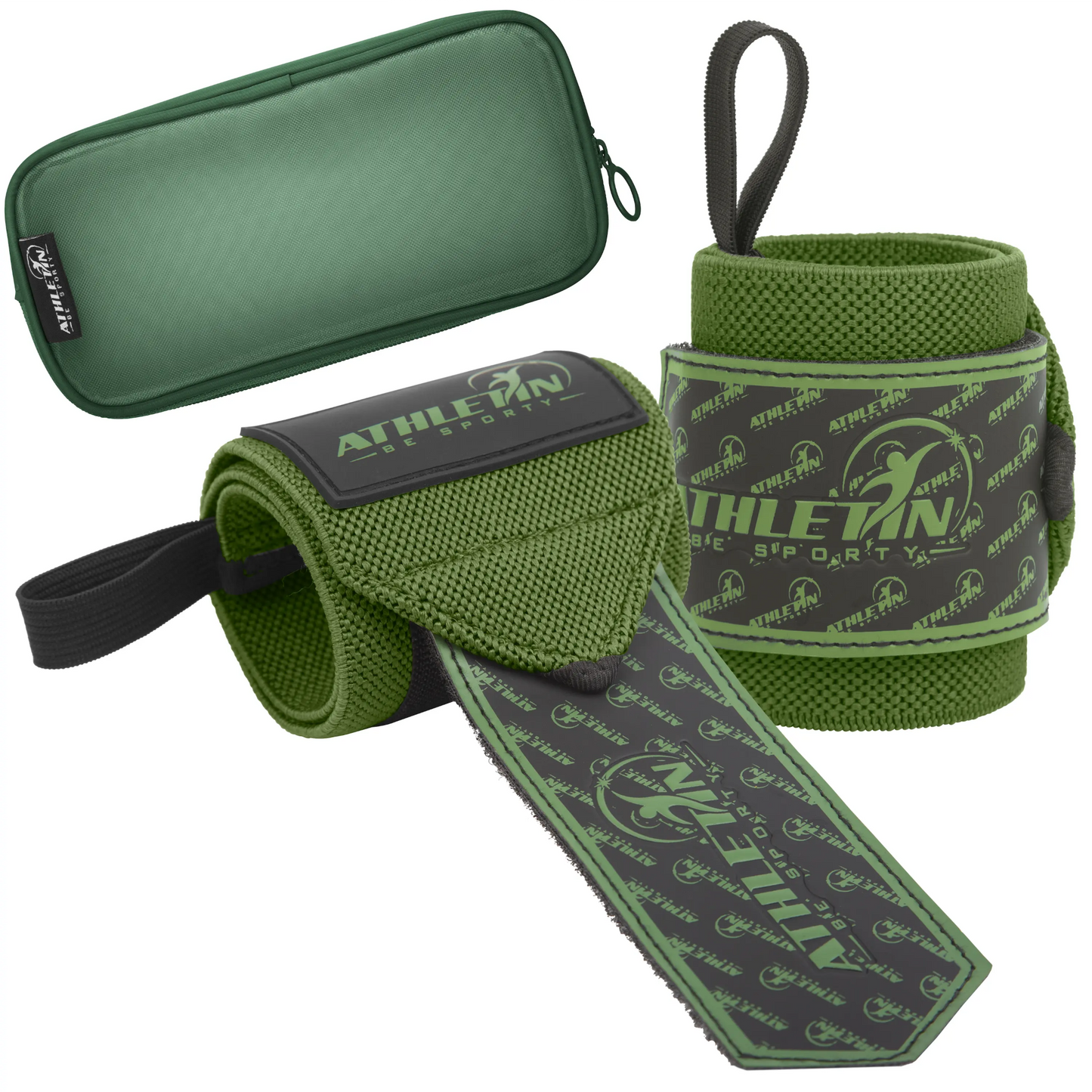 Wrist Wraps 18" Heavy-Duty Support with Thumb Loop for Lifting & Training | Athletin Be Sporty  athletin