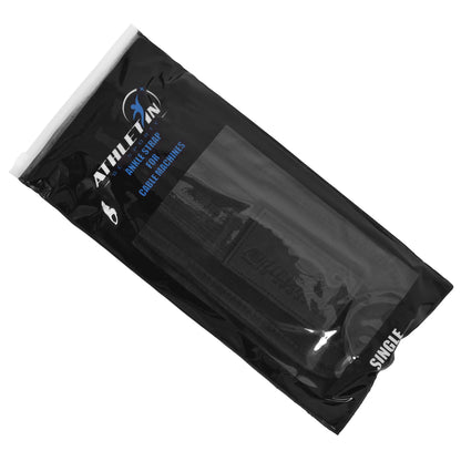 Athletin Ankle Strap – Full Product View, Black Colorway on White Background
