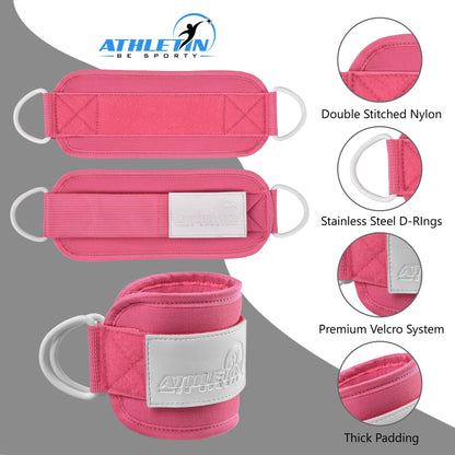Ankle Strap for Cable Machines, Kickbacks, Glute Workouts by Athletin Be Sporty  athletin