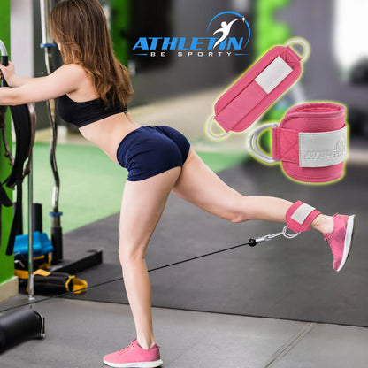 Ankle Strap for Cable Machines, Kickbacks, Glute Workouts by Athletin Be Sporty  athletin
