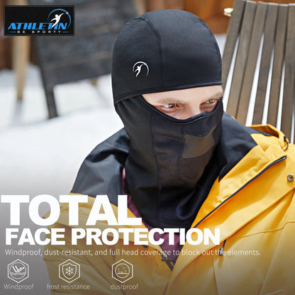 Athletin Balaclava – Fits Under Ski & Bike Helmets, Slim Profile
