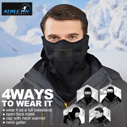 Athletin Fleece Balaclava – Breathable Fabric Close-Up for Winter Running