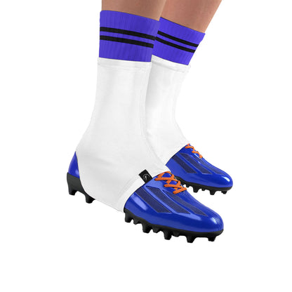 Football Shoe Spats – Pink Pair, Side View on Cleat | Athletin Be Sporty