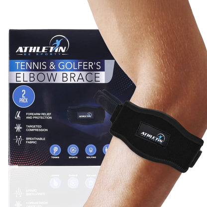 Elbow Compression Strap 2-Pack – Both Straps Included | Athletin Be Sporty