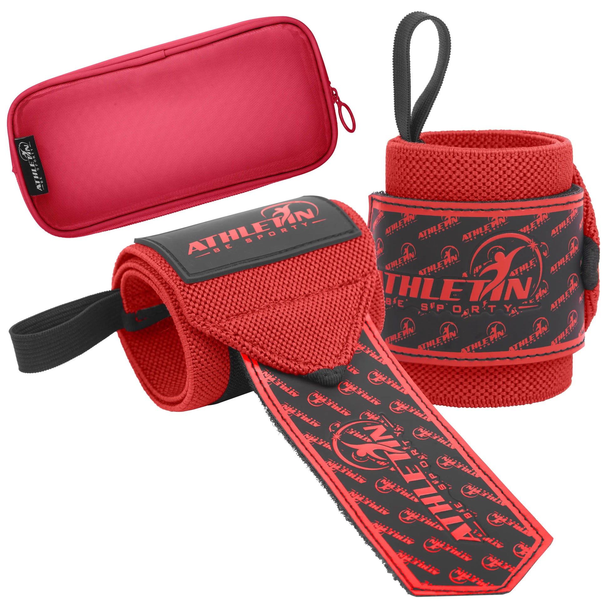 Wrist Wraps 18" Heavy-Duty Support with Thumb Loop for Lifting & Training | Athletin Be Sporty  athletin