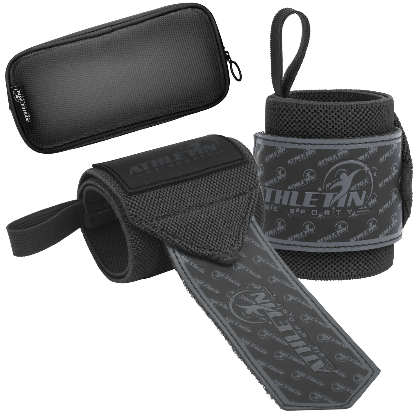 Wrist Wraps 18" Heavy-Duty Support with Thumb Loop for Lifting & Training | Athletin Be Sporty  athletin