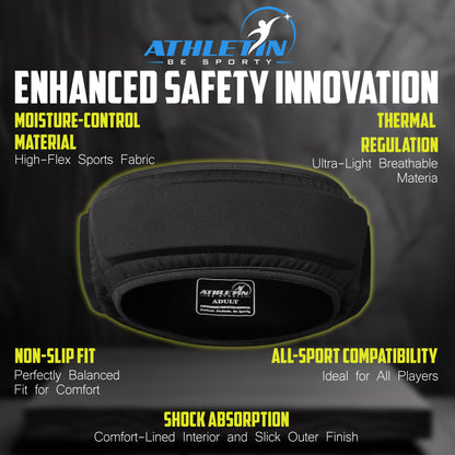 Halo Shield flag football headgear back view with adjustable fit
